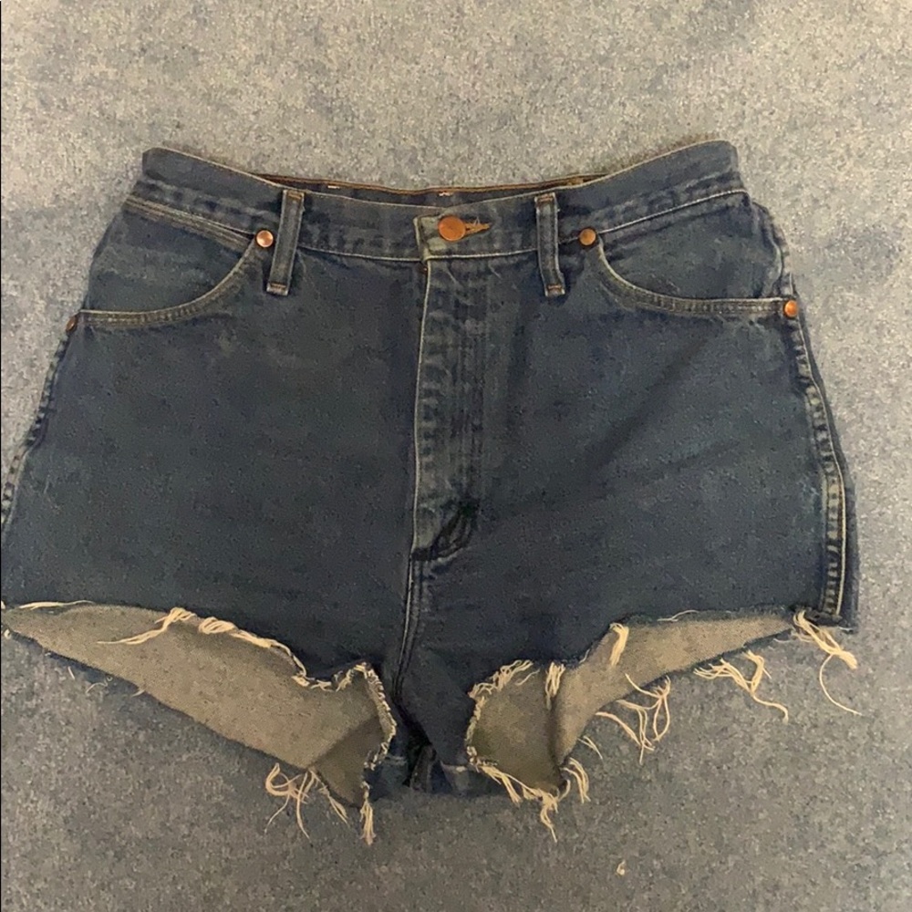Cute Jean Wrangler Cutoffs
